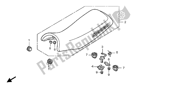 Todas las partes para Asiento de Honda TRX 300 EX Fourtrax 2004