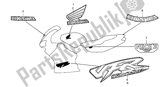 All parts for the Mark of the Honda VFR 800 FI 2001