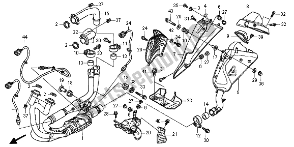 Todas las partes para Silenciador De Escape de Honda VFR 1200 FD 2013