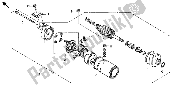 Todas las partes para Motor De Arranque de Honda TRX 680 FA Fourtrax Rincon 2009