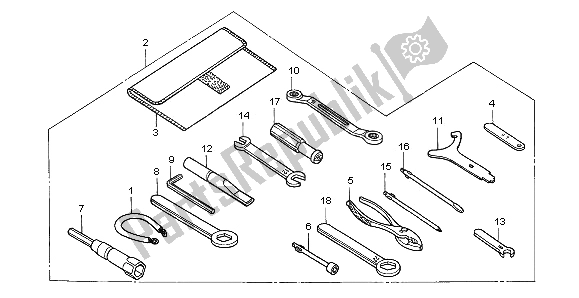 All parts for the Tools of the Honda VTR 1000 SP 2003