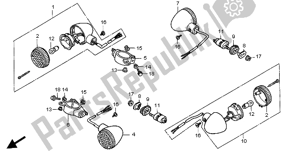 Tutte le parti per il Winker del Honda CA 125 1998