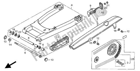 Wszystkie części do Wahacz Honda CB 750F2 1998