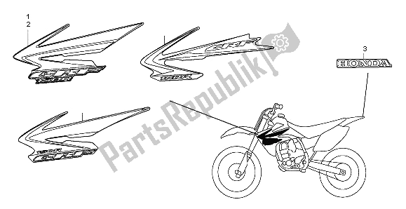 All parts for the Mark of the Honda CRF 150R SW 2007