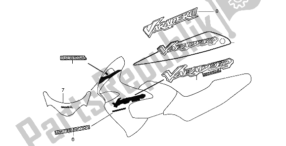 Todas las partes para Marca de Honda XL 125V 2006