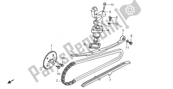 Tutte le parti per il Catena A Camme E Tenditore del Honda PES 125R 2008