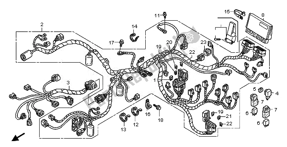 Tutte le parti per il Cablaggio del Honda ST 1300 2008