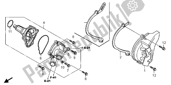 Tutte le parti per il Pompa Dell'acqua del Honda CBR 1000 RR 2013