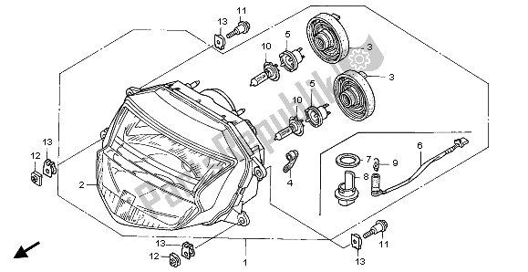 Todas las partes para Faro (eu) de Honda CBR 1100 XX 1997