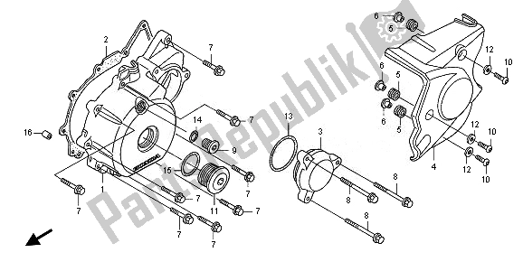 Todas las partes para Cubierta Izquierda Del Cárter de Honda CB 1300 SA 2010