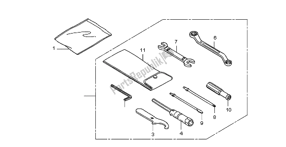 All parts for the Tools of the Honda FJS 400D 2009