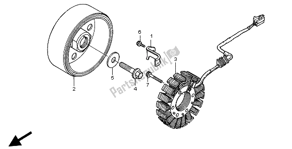 Todas las partes para Generador de Honda CBR 1100 XX 1999