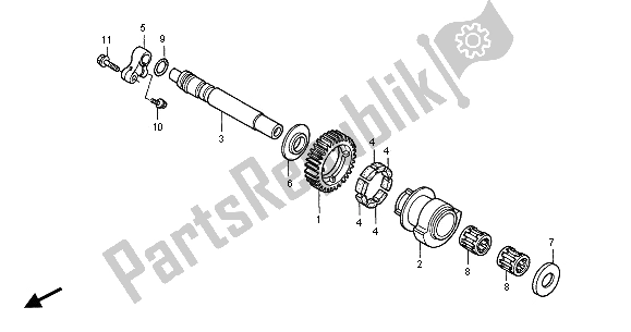 Tutte le parti per il Equilibratore del Honda CB 1100 SF 2001