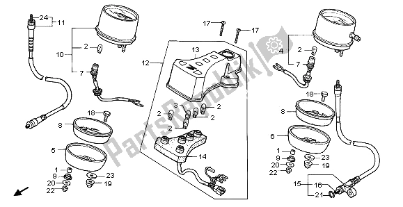 Todas as partes de Metro do Honda CB 250 1996