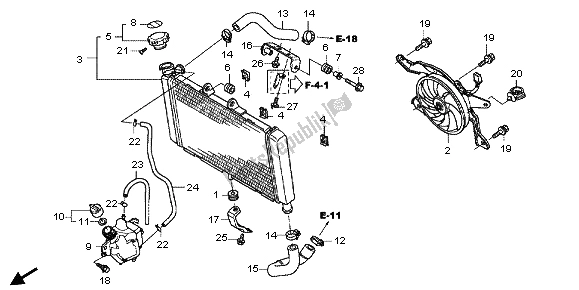 Tutte le parti per il Termosifone del Honda NC 700X 2013