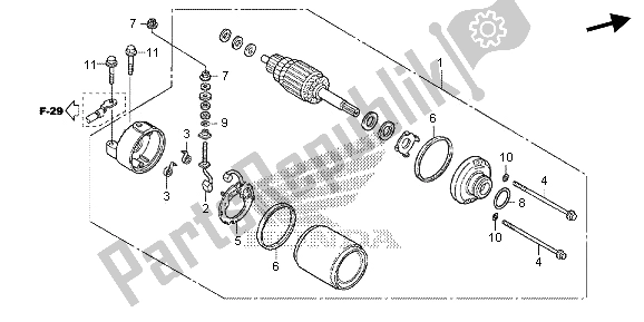 Todas las partes para Motor De Arranque de Honda CB 1000R 2013