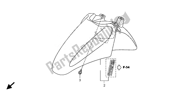 Wszystkie części do Przedni B? Otnik Honda SH 300A 2010