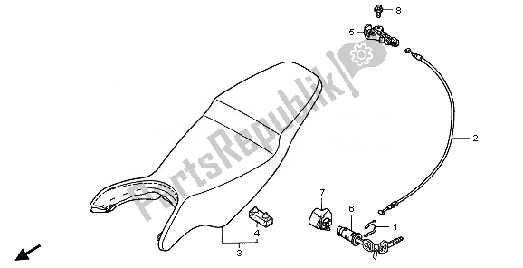 Todas las partes para Asiento de Honda VFR 800A 2008