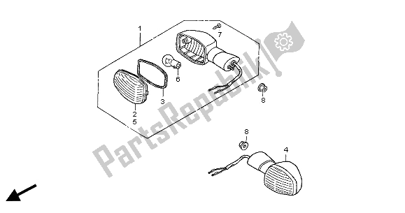 Wszystkie części do Winker Honda CBF 500A 2004