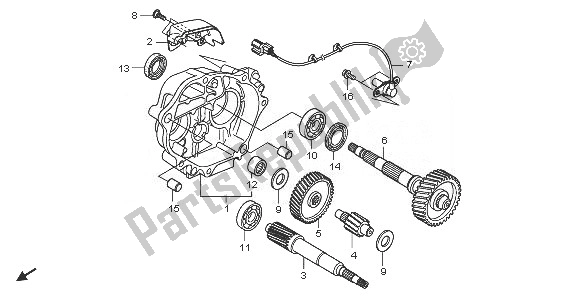 All parts for the Transmission of the Honda NSS 250S 2008