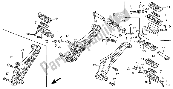 Wszystkie części do Krok Honda CB 500 1997