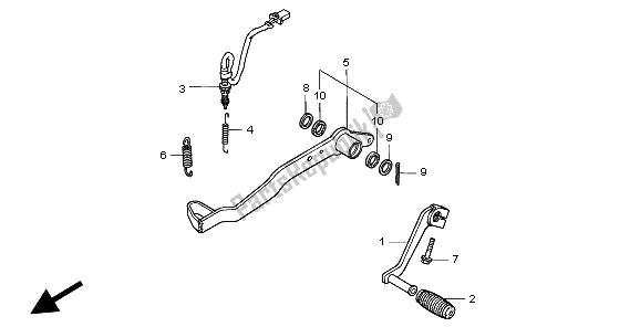 Tutte le parti per il Pedale del Honda SLR 650 1997