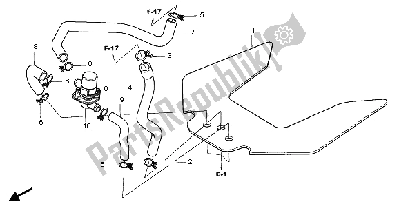 Alle onderdelen voor de Regelklep Voor Luchtinjectie van de Honda CBR 600 RR 2006