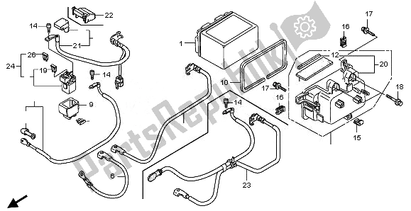 Todas las partes para Batería de Honda FJS 400 2011