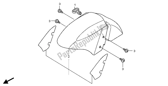 Todas las partes para Guardabarros Delantero de Honda PES 150 2007