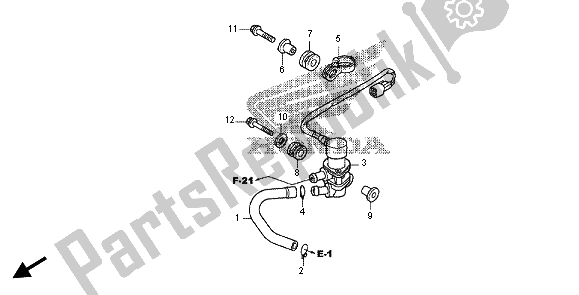 Alle onderdelen voor de Magneetventiel van de Honda FES 125A 2012