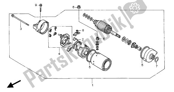 Todas las partes para Motor De Arranque de Honda CB 600F2 Hornet 2002