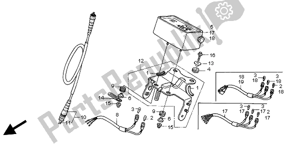 Tutte le parti per il Metro del Honda XR 600R 1995