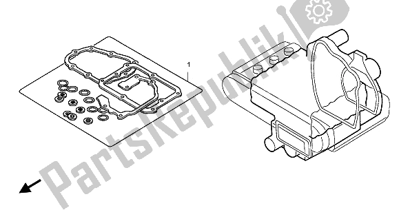 All parts for the Eop-2 Gasket Kit B of the Honda GL 1500C 2002