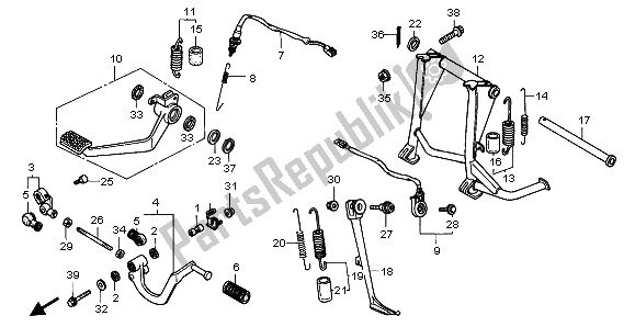 Tutte le parti per il Pedaliera del Honda ST 1100 1996