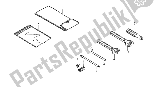 All parts for the Tools of the Honda SH 125R 2012