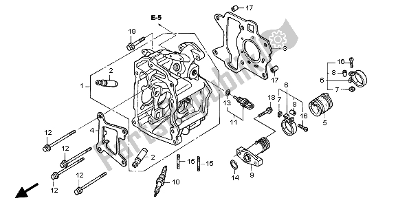 Toutes les pièces pour le Culasse du Honda NPS 50 2007