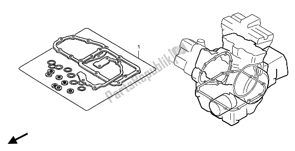 All parts for the Eop-2 Gasket Kit B of the Honda VFR 1200F 2011