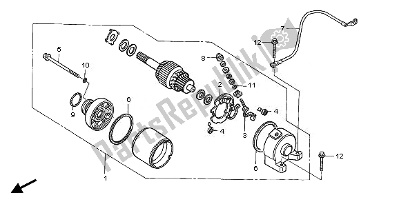 Tutte le parti per il Motore Di Avviamento del Honda TRX 450 ER 2008