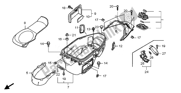 Todas las partes para Caja De Equipaje de Honda FJS 400 2011