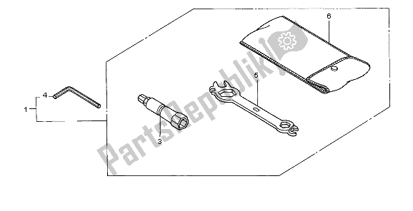 All parts for the Tools of the Honda XR 400R 1998