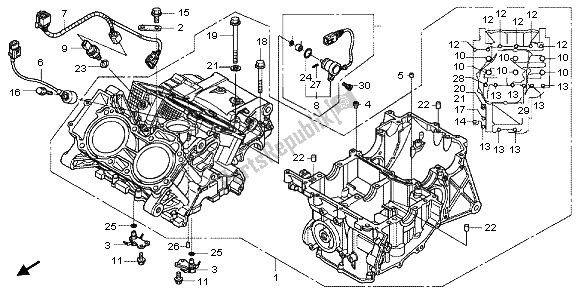 Todas las partes para Caja Del Cigüeñal de Honda VFR 1200F 2012