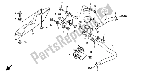 Todas las partes para Válvula De Inyección De Aire de Honda SH 300 2012