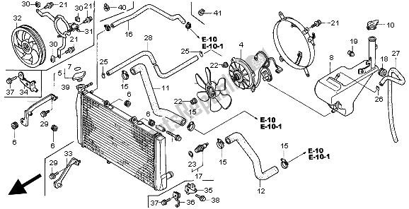 Toutes les pièces pour le Radiateur du Honda CBR 1100 XX 1999