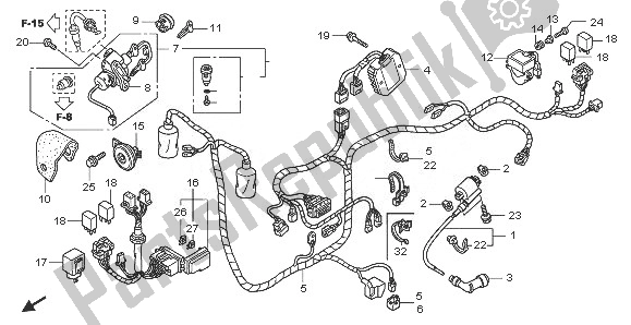 Todas las partes para Arnés De Cables de Honda PES 150 2008