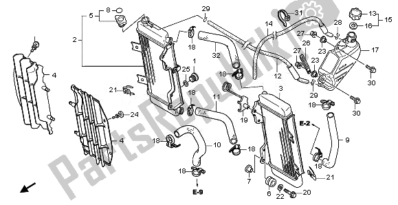 Todas las partes para Radiador de Honda CRF 250X 2011