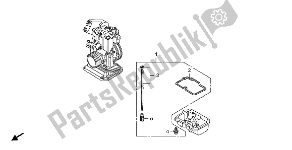 Todas las partes para Carburador O. P. Equipo de Honda CRF 150R SW 2009