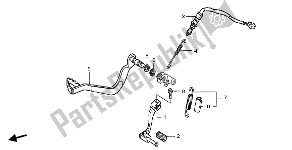 Todas las partes para Pedal de Honda XRV 750 Africa Twin 1996