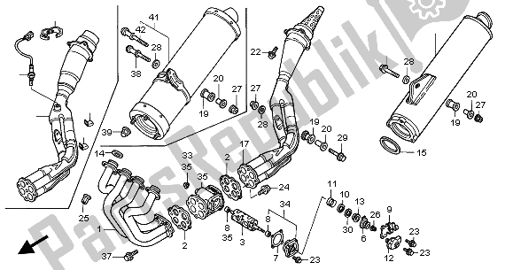 All parts for the Exhaust Muffler of the Honda CBR 900 RR 2002