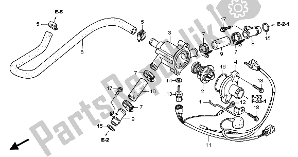 Wszystkie części do Wodoci? G Honda VTR 1000 SP 2001