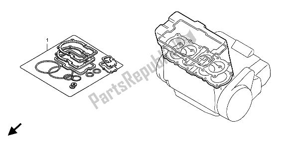 Tutte le parti per il Kit Di Guarnizioni Eop-1 A del Honda CB 600F3A Hornet 2009